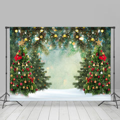 Lofaris Christmas Tree and Glitter Light Backdrop for