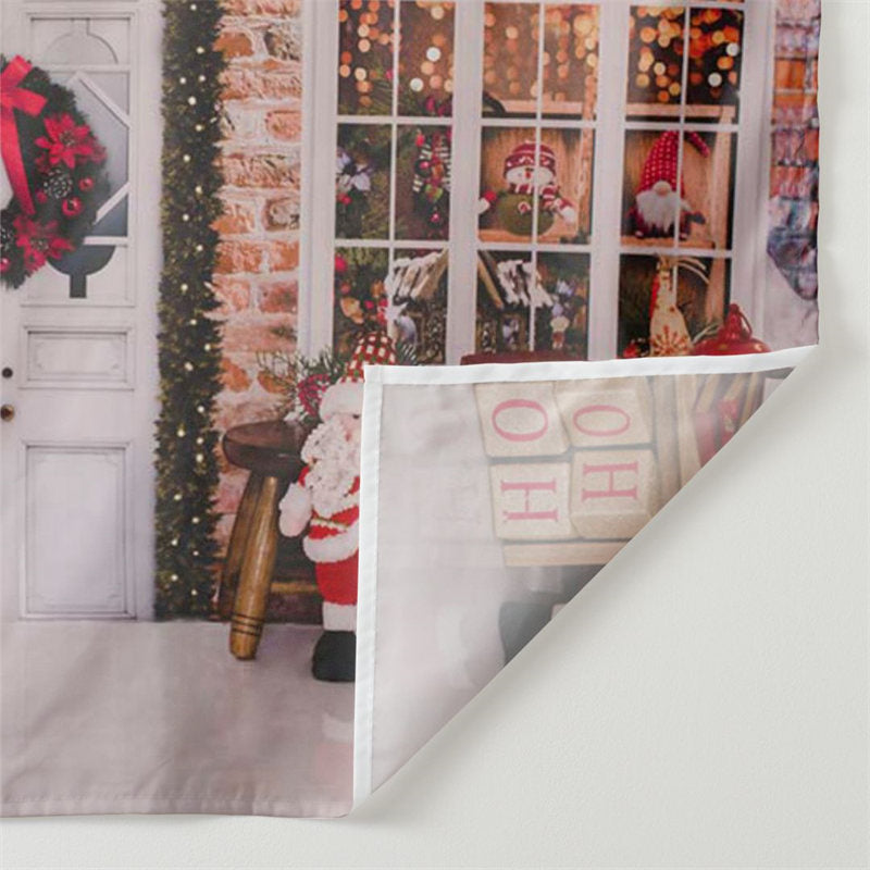 Lofaris Christmas tree Santa Claus light backdrop