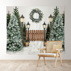 Lofaris Christmas Tree Winter Holiday Backdrop for Photo