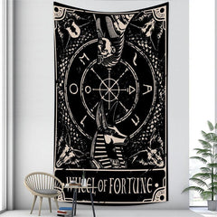 Lofaris Circle Animal Black And White Still Life Wall Tapestry