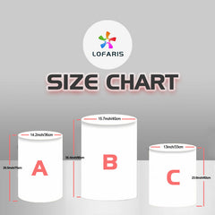 Lofaris Circle Little Baby Round Birthday Party Backdrop kit