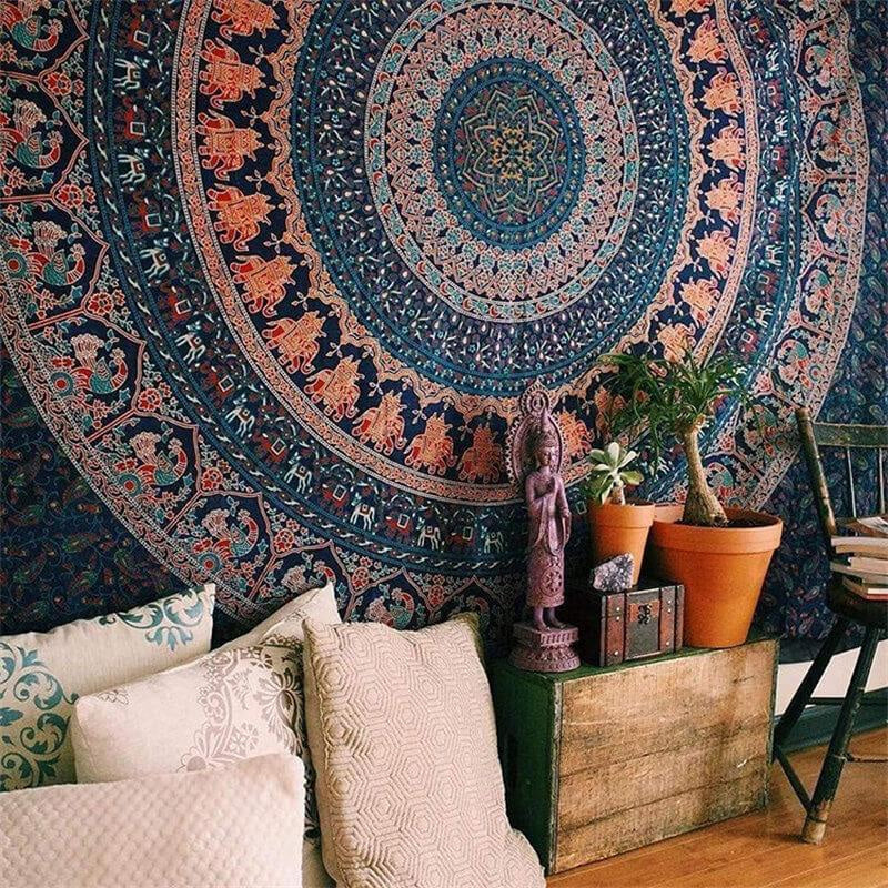 Lofaris Circle Mandala Pattern Room Decoration Wall Tapestry