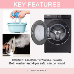 Lofaris Little Miss Onederful Happy Birthday Circle Backdrop