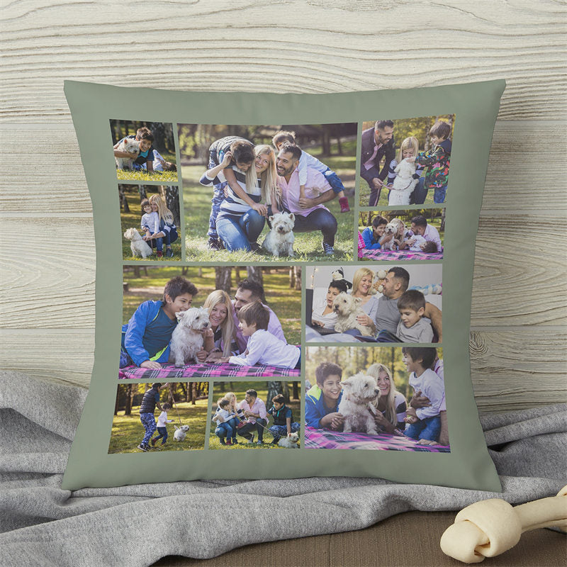 Lofaris Collage Custom Pillow With Family Pet Gift For Kid