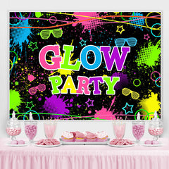 Lofaris Colored And Graffiti Glow Party Birthday Backdrop