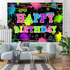 Lofaris Colored And Graffiti Happy Birthday Bcakdrop For Party