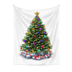 Lofaris Colorful Ball Christmas Tree Nativity Wall Tapestry