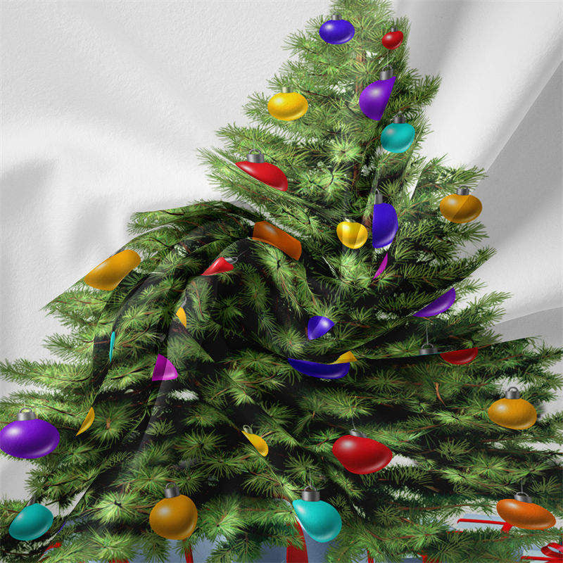 Lofaris Colorful Ball Christmas Tree Nativity Wall Tapestry
