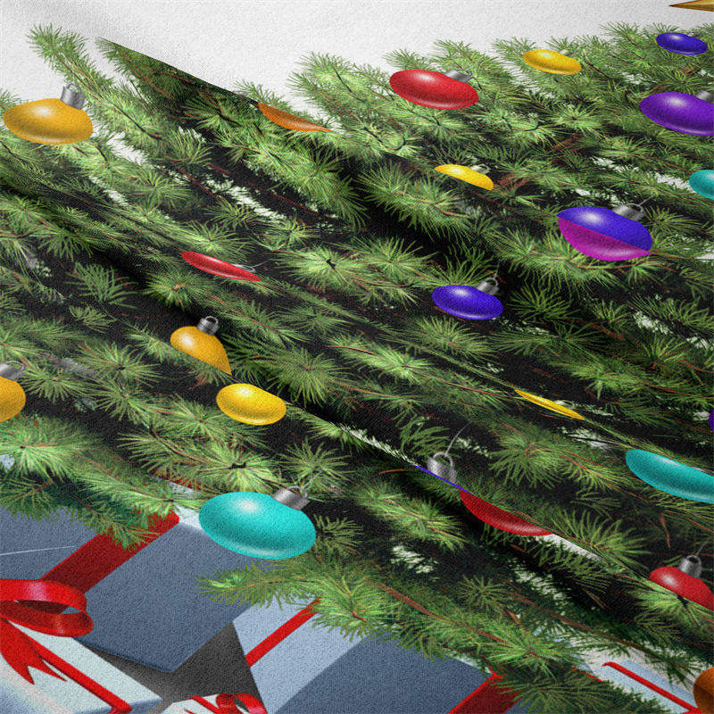 Lofaris Colorful Ball Christmas Tree Nativity Wall Tapestry