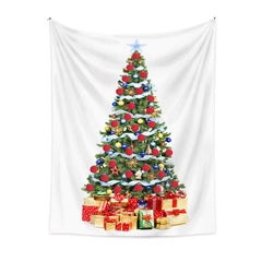 Lofaris Colorful Christmas Tree Gifts Wall Tapestry Hanging