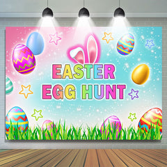 Lofaris Colorful Ester Egg Hunt Happy Holiday Backdrop