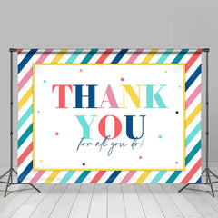 Lofaris Colorful Lines Happy Graduation Party Backdrop