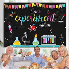 Lofaris Come Experiment With Us Go Back To School Backdrop