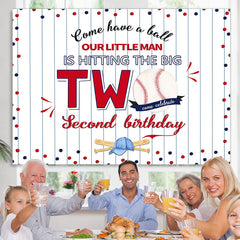 Lofaris Come Have A Ball Photo Backdrop for Boy 2nd Birthday