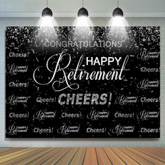 Lofaris Congratulations Happy Retirement Cheers Up Backdrop