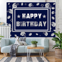 Lofaris Cowboy All-Star Theme Happy Birthday Backdrop For Boy