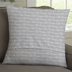 Lofaris Cursive Name Custom Pillow With Photo In Heart Gift