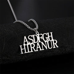 Lofaris Custom 18k Gold Plated Ball Chain Name Necklace