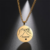 Lofaris Custom 18k Gold Plated Forever Promise Name Necklace