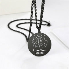 Lofaris Custom 18k Gold Plated Happy Family Name Necklace