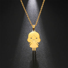 Lofaris Custom 18k Gold Plated Little Kid Name Necklace