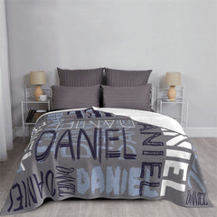 Lofaris Custom Grey Sky Color Soft Blanket For Kid Gift