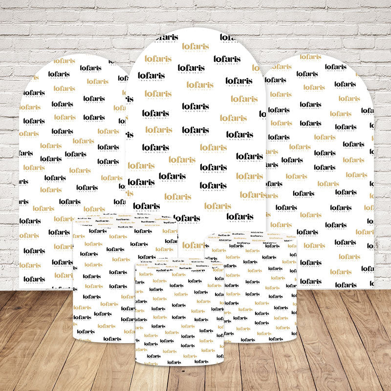 Lofaris Custom Party Arch Backdrop with Plinth Cylinder Cover