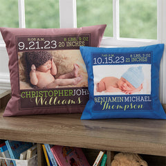 Lofaris Custom Photo Pillow With Name For Baby Birthday Gift