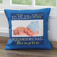 Lofaris Custom Photo Pillow With Name For Baby Birthday Gift