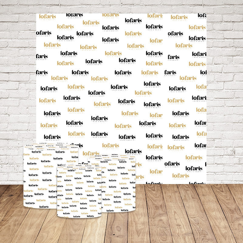 Lofaris Custom Square Tension Backdrop Plinth Cylinder Cover