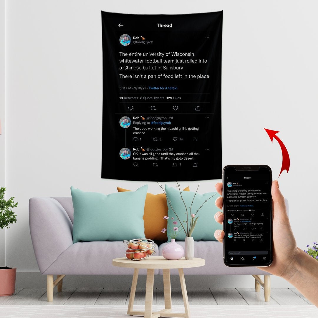Lofaris Custom Twitter Indoor Wall Hanging Tapestry