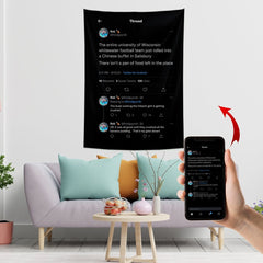 Lofaris Custom Twitter Indoor Wall Hanging Tapestry