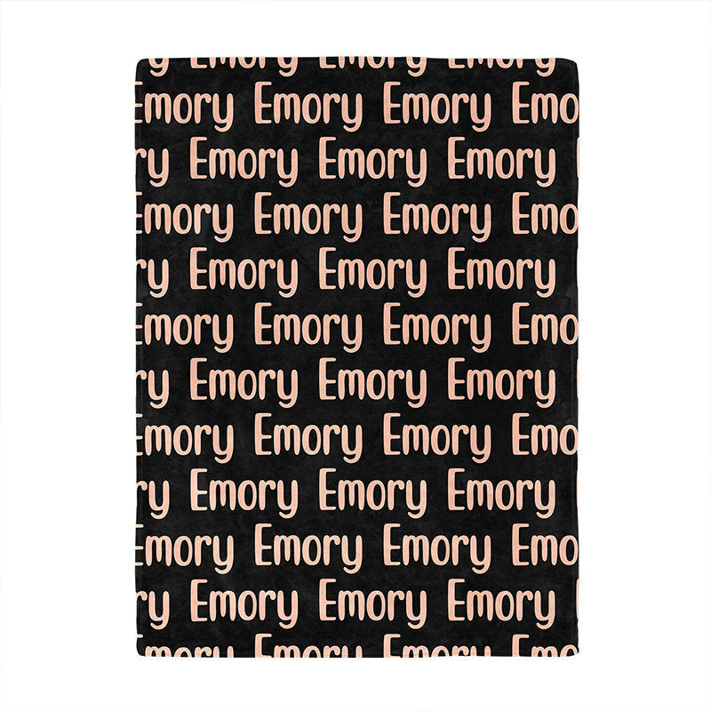 Lofaris Cute Design Customized Name Blanket For Family Gift
