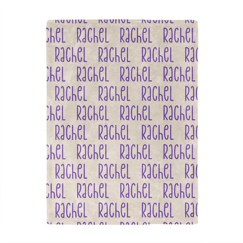 Lofaris Cute Font Personalized Name Blanket Adult Kids Gift