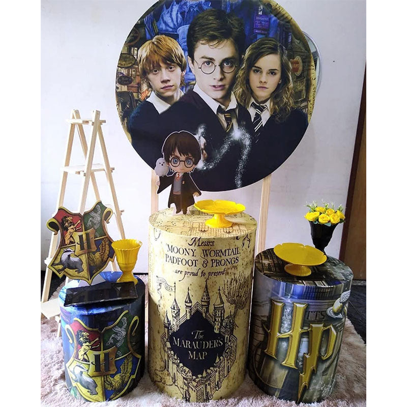 Lofaris Cute Harry Potter Themed Round Backdrop Kit For Party
