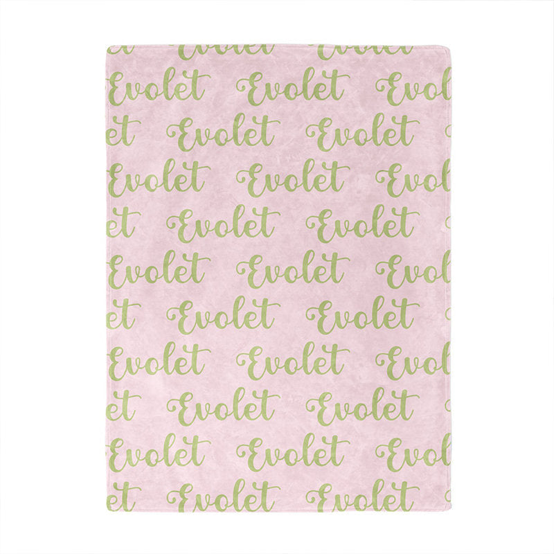 Lofaris Cute Letter Personalized Name Blanket For Baby Gift