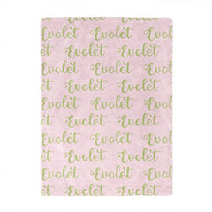 Lofaris Cute Letter Personalized Name Blanket For Baby Gift