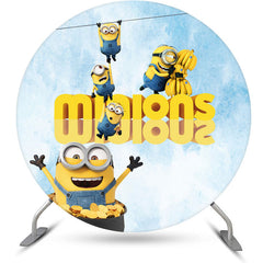 Lofaris Cute Little Doll Round Birthday Party Backdrop Kit