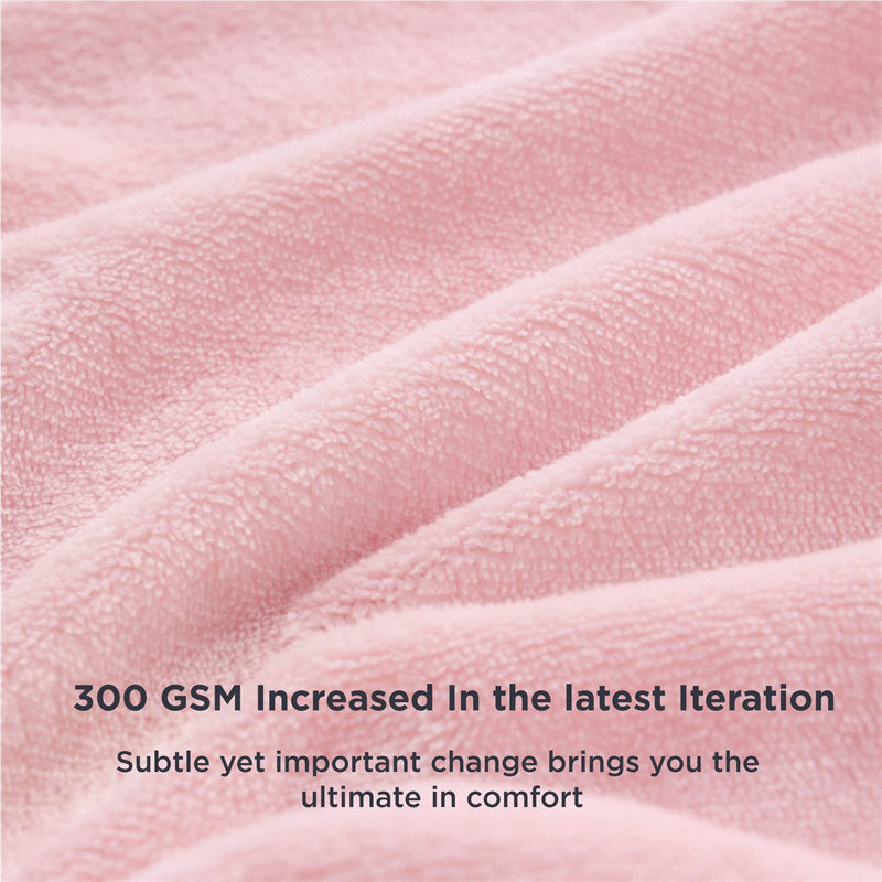 Lofaris Cute Pink Girl Sofa 300GSM Throw Blanket For Kid Adult