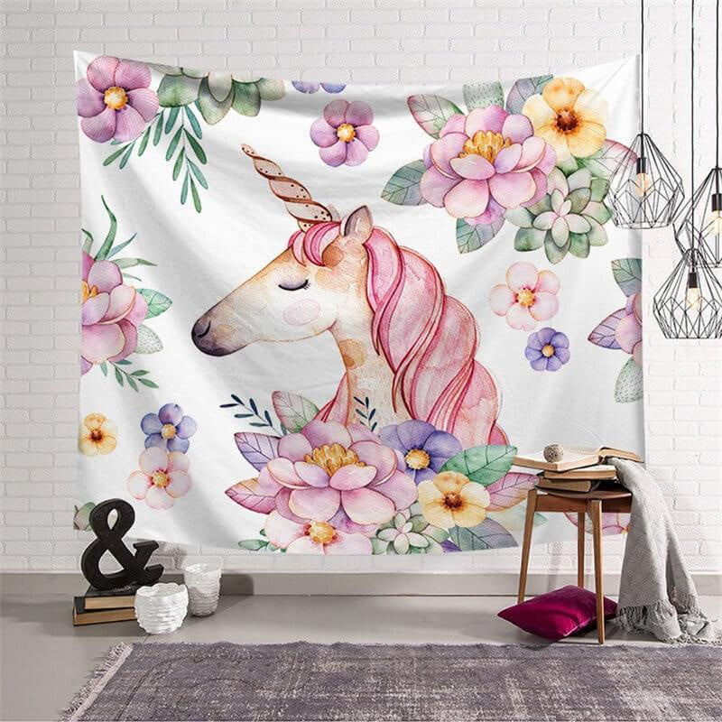 Lofaris Cute Unicron Pattern Still Life Family Wall Tapestry