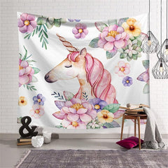 Lofaris Cute Unicron Pattern Still Life Family Wall Tapestry