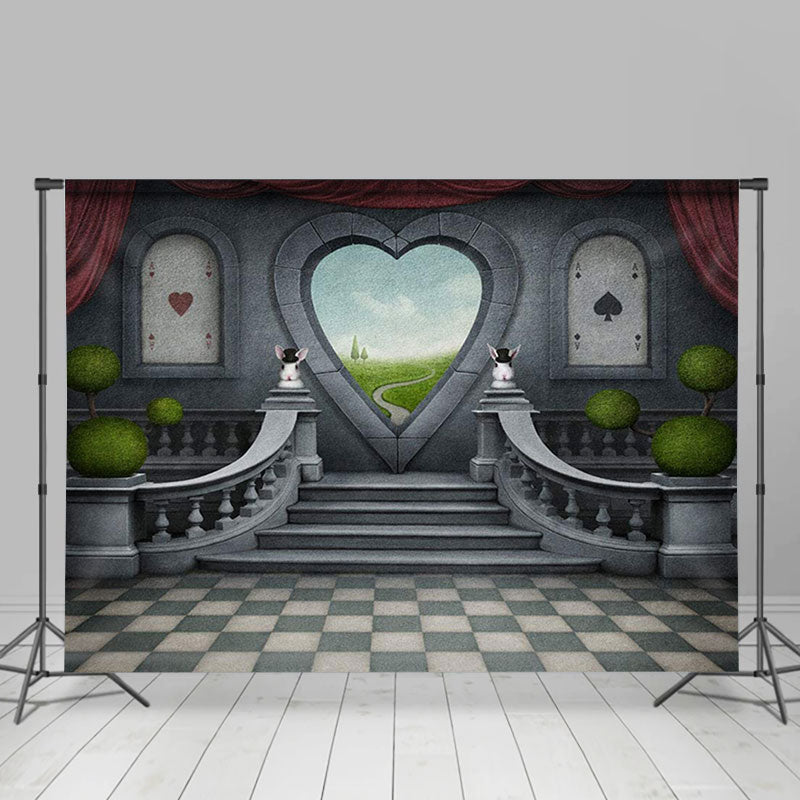 Lofaris Dark Grey Poker Wall Birthday Party Decoration Backdrop