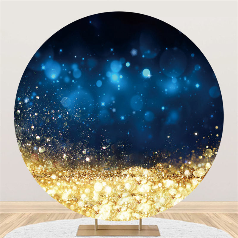 Lofaris Dark Night Theme With Shiny Golden Round Backdrop