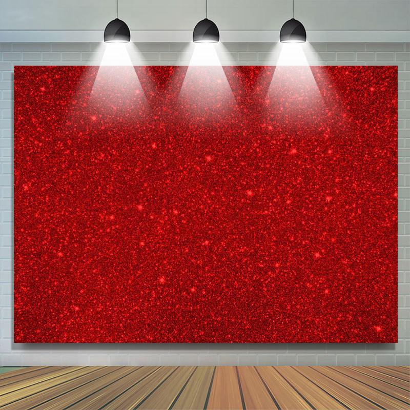 Lofaris Dark Red Sequin Curtain Fabric Backdrop For Birthday