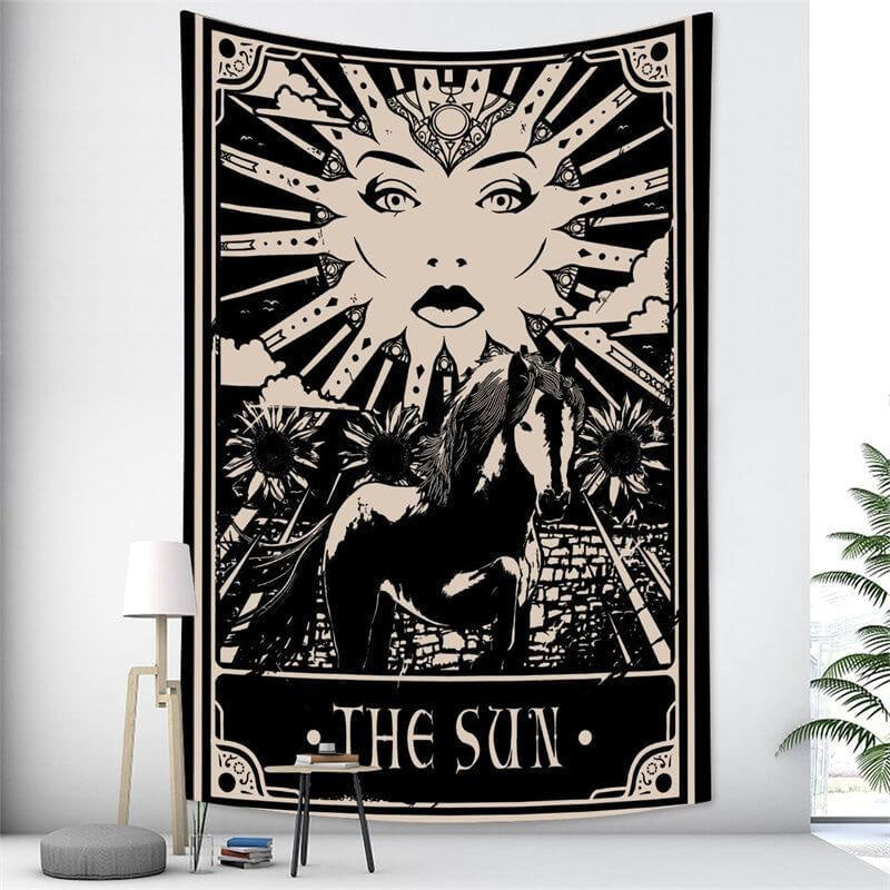 Lofaris Decoration Mysterious Bohemian Sun Moon Wall Tapestry