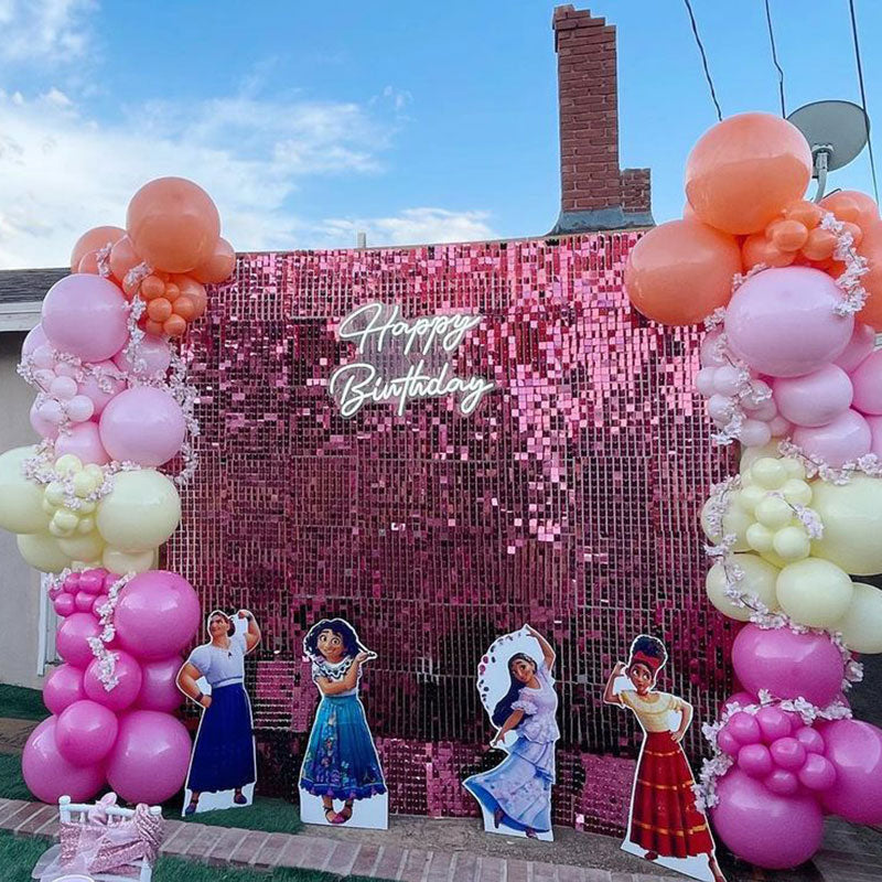 Lofaris Glitter Shimmer Mirror Sequin Tile Panel For Graduation Party