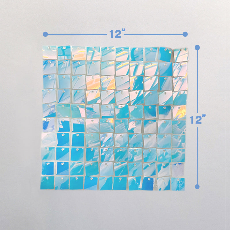 Lofaris Dream Iridescent Blue Shimmer Wall Panels For Birthday Party Decor