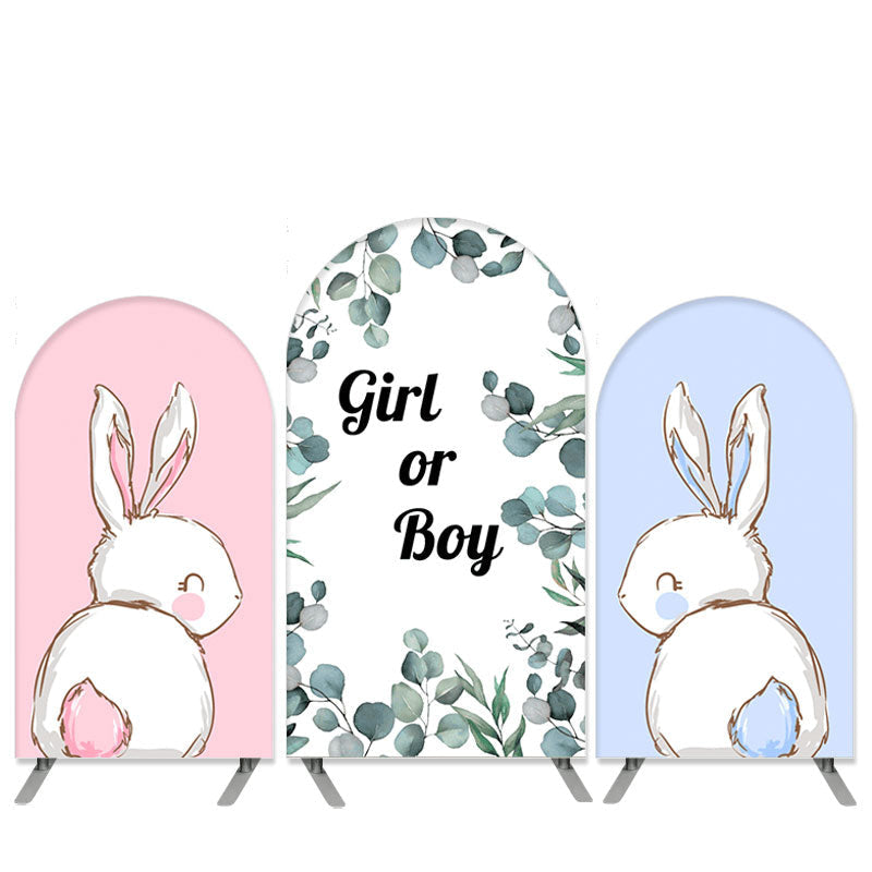 Lofaris Easter Theme Rabbit Arch Backdrop Kit for Baby Shower