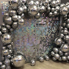 Lofaris Square Shimmer Wall Panels Sequin Backdrop Party Decorations