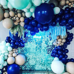 Lofaris Easy Setup Sequins Shimmer Wall Interlocking Panel with Transparent Grid Backing